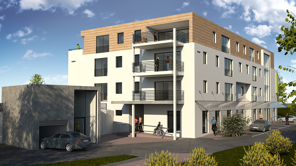 Hochwertige 2-Zimmer Neubau-Wohnung mit Terrasse und Garten