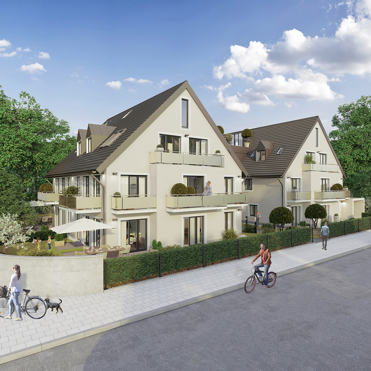 Wunderschöne Neubau-Wohnung mit Privatgarten in Hadern