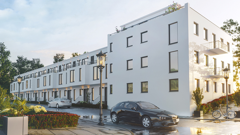 Hochwertige 2-Zimmer Neubau-Wohnung mit Terrasse und Garten