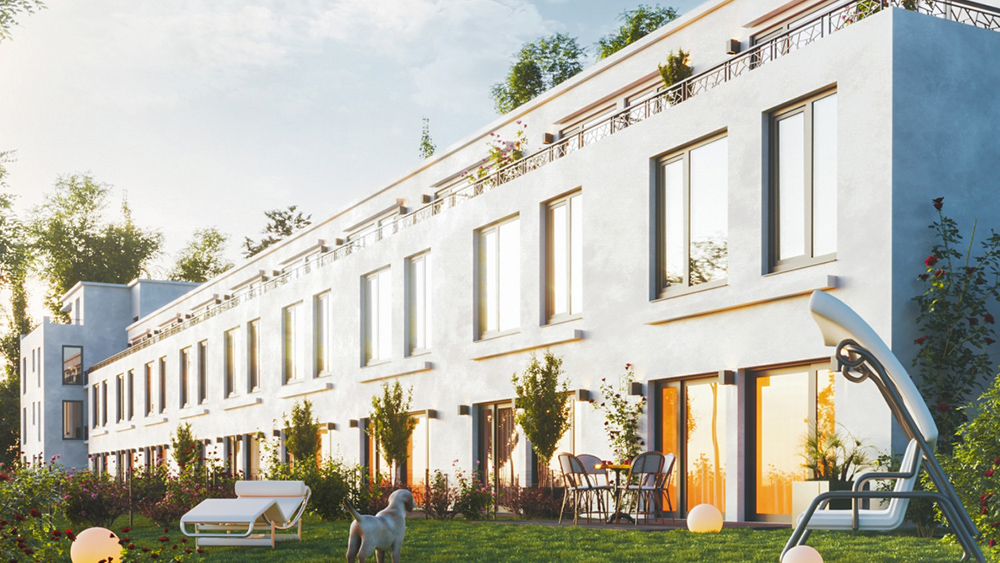 Hochwertige 2-Zimmer Neubau-Wohnung mit Terrasse und Garten